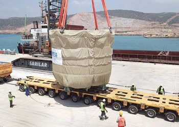 Akkuyu’da kor tutucu montajı