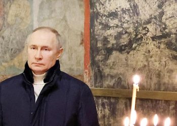 Putin’e tek kişilik Noel ayini