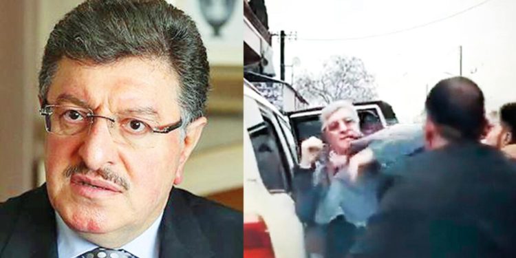 Suriyeli muhalif lidere protestocular saldırdı
