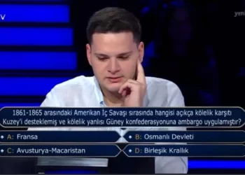 1861-1865 arasında Amerikan İç Savaşı sırasında hangisi açıkça kölelik karşıtı Kuzey’i desteklemiş ve kölelik yanlısı Güney konfederasyonuna ambargo